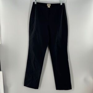 LL BEAN SIDE ZIP ANKLE BLACK PANTS SIZE 6